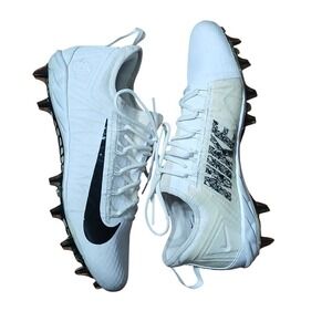 Nike Alpha Huarache 7 Elite LAX Low Men 11.5 White Black Cleats‎ AR3144-101